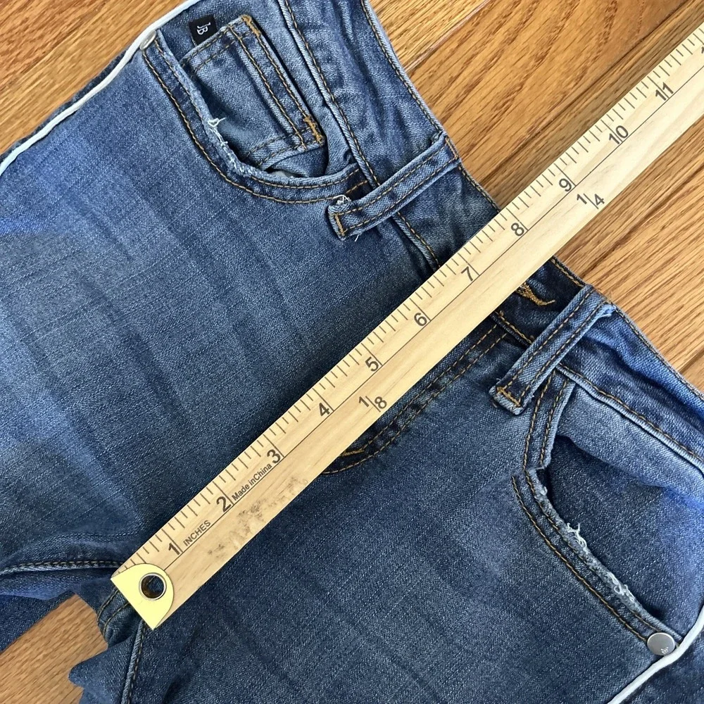 Judy Blue Skinny Fit Jeans Women's Size 1/25 White Stripes Blue‎ Stretch